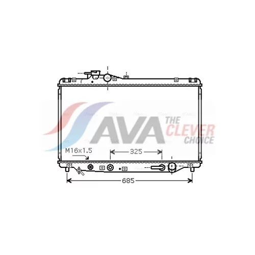 Chladič motora AVA QUALITY COOLING TO2346