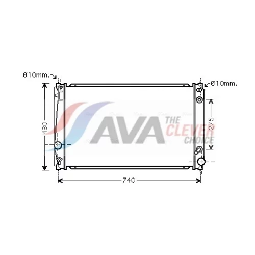 Chladič motora AVA QUALITY COOLING TO2420