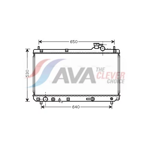 Chladič motora AVA QUALITY COOLING TO2614