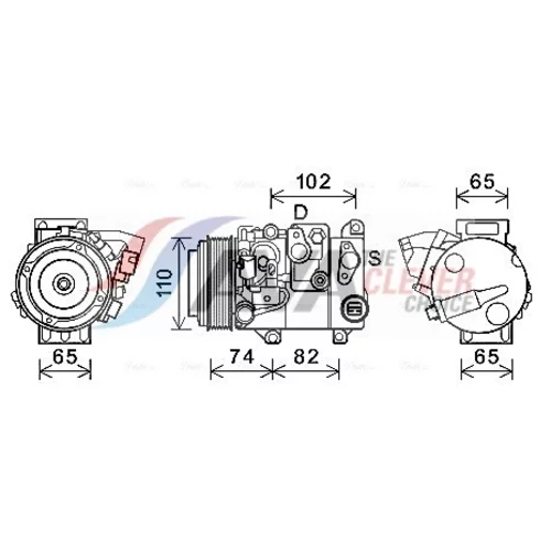 Kompresor klimatizácie AVA QUALITY COOLING TOAK682