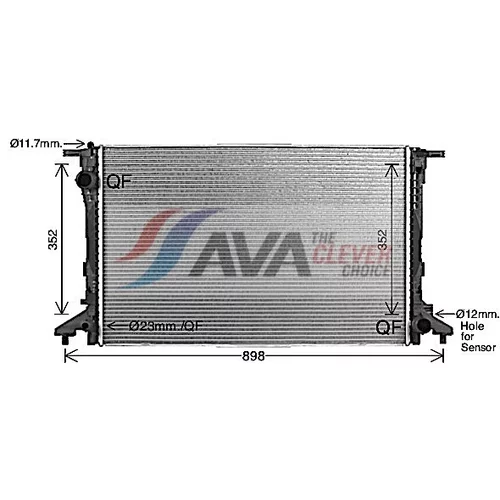 Chladič motora AI2441 (AVA QUALITY COOLING) - obr. 1