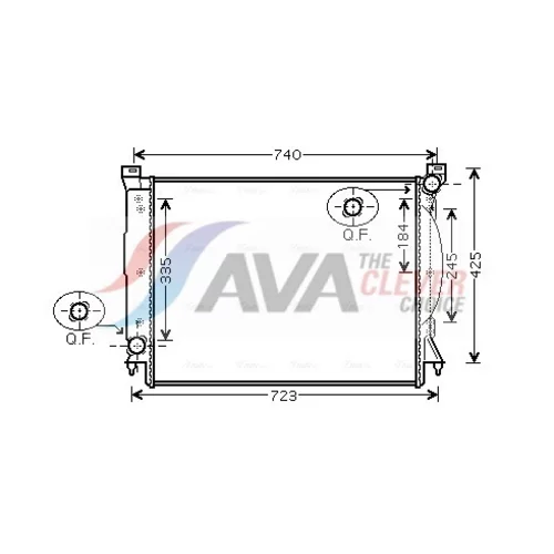 Chladič motora AVA QUALITY COOLING AIA2245