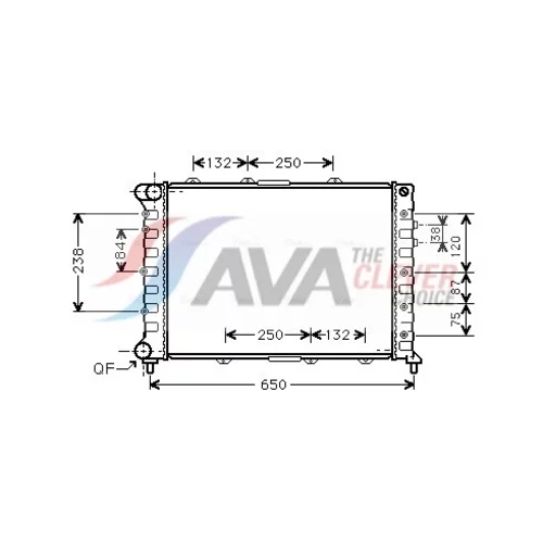 Chladič motora AVA QUALITY COOLING ALA2038