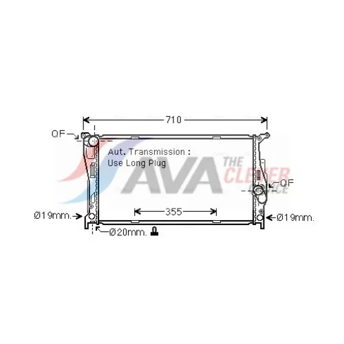 Chladič motora AVA QUALITY COOLING BW2542