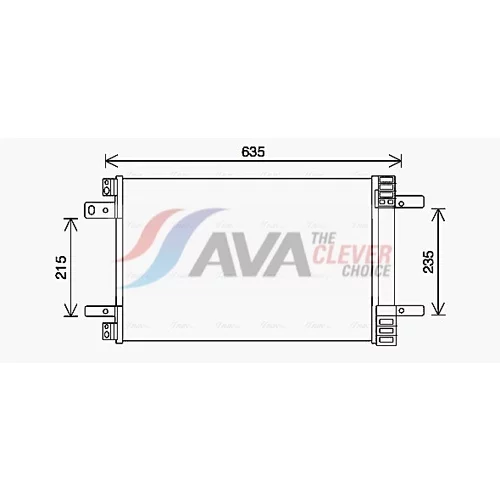 Kondenzátor klimatizácie AVA QUALITY COOLING CN5311D