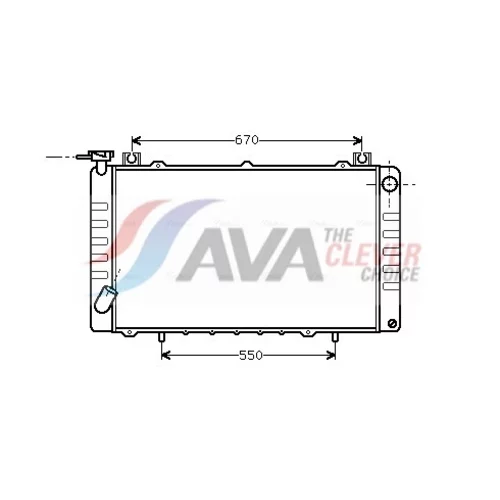 Chladič motora AVA QUALITY COOLING DN2150