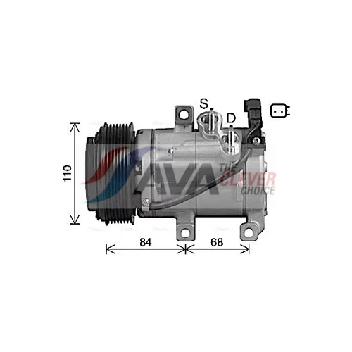 Kompresor klimatizácie AVA QUALITY COOLING FDAK682 - obr. 2