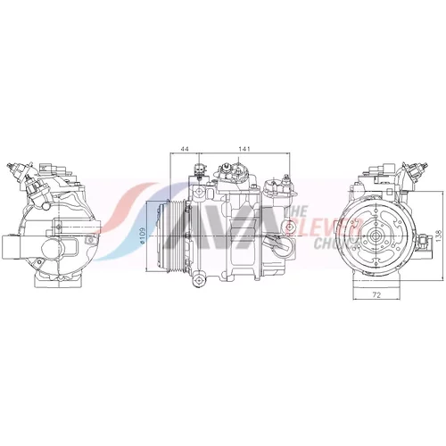 Kompresor klimatizácie AVA QUALITY COOLING FDAK731