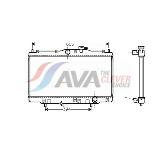 Chladič motora AVA QUALITY COOLING HD2070