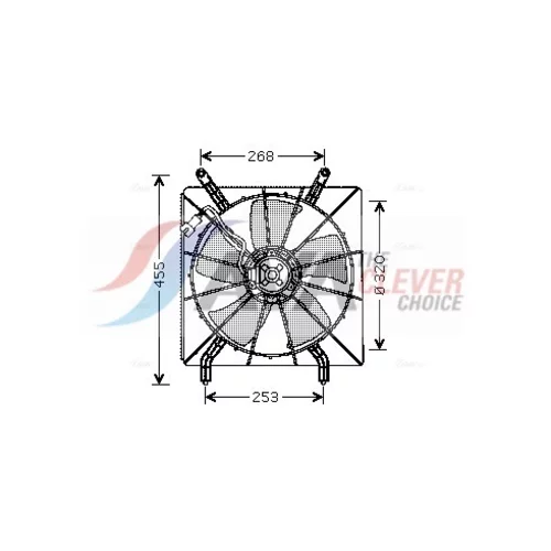 Ventilátor chladenia motora AVA QUALITY COOLING HD7519