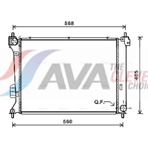 Chladič motora AVA QUALITY COOLING HY2309