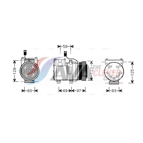 Kompresor klimatizácie AVA QUALITY COOLING HYAK198