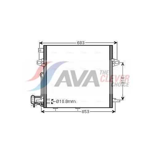 Kondenzátor klimatizácie AVA QUALITY COOLING MS5406D