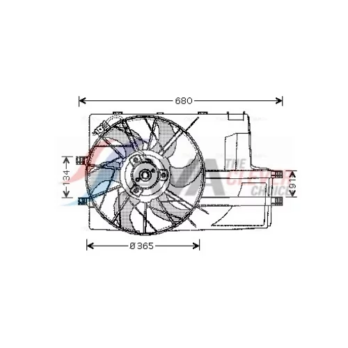 Ventilátor chladenia motora AVA QUALITY COOLING MS7516