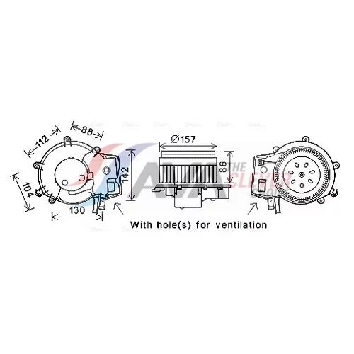 Vnútorný ventilátor AVA QUALITY COOLING MS8643