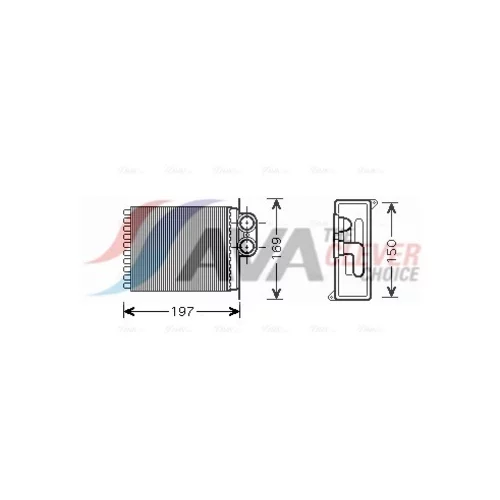 Výmenník tepla vnútorného kúrenia AVA QUALITY COOLING MSA6400