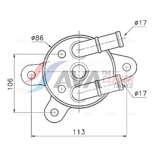 Chladič oleja automatickej prevodovky AVA QUALITY COOLING MZ3301