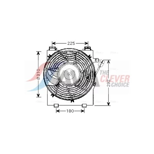 Ventilátor chladenia motora AVA QUALITY COOLING OL7518