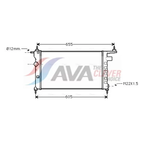 Chladič motora AVA QUALITY COOLING OLA2183