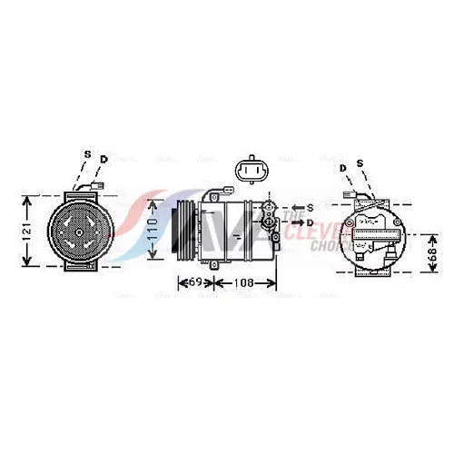 Kompresor klimatizácie AVA QUALITY COOLING OLAK317