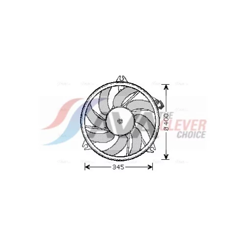 Ventilátor chladenia motora AVA QUALITY COOLING PE7520