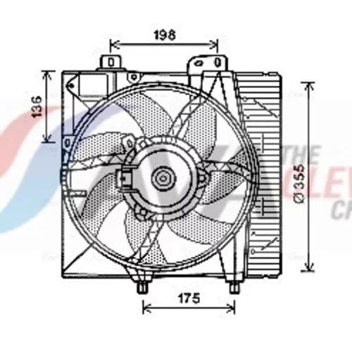 Ventilátor chladenia motora AVA QUALITY COOLING PE7550