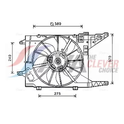 Ventilátor chladenia motora RT7550 (AVA QUALITY COOLING)