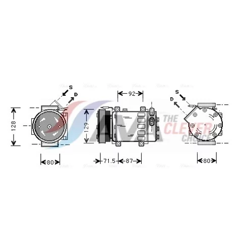 Kompresor klimatizácie AVA QUALITY COOLING RTAK281