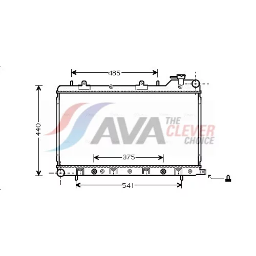 Chladič motora AVA QUALITY COOLING SU2049