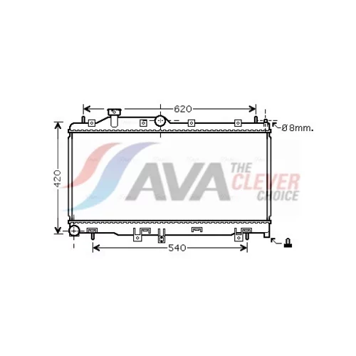 Chladič motora AVA QUALITY COOLING SUA2072