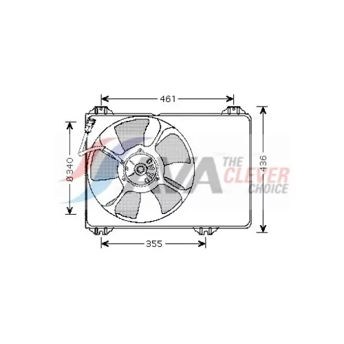 Ventilátor chladenia motora AVA QUALITY COOLING SZ7506