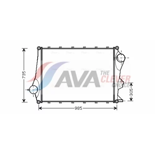 Chladič plniaceho vzduchu AVA QUALITY COOLING VL4043