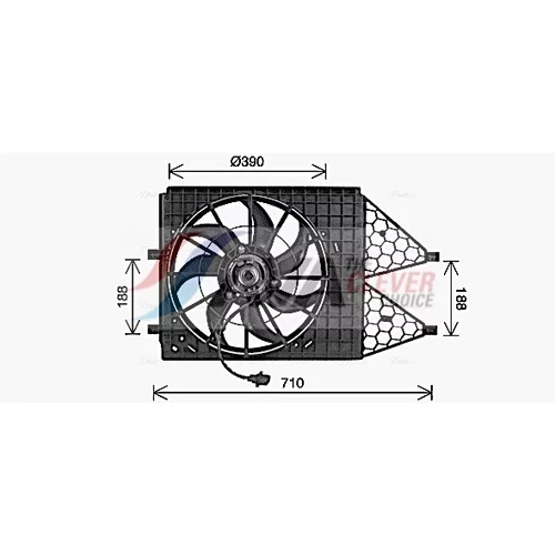 Ventilátor chladenia motora AVA QUALITY COOLING VN7545 - obr. 1