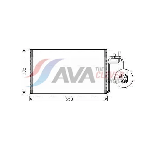 Kondenzátor klimatizácie AVA QUALITY COOLING VOA5150