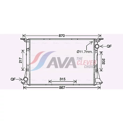 Chladič motora AVA QUALITY COOLING AI2422