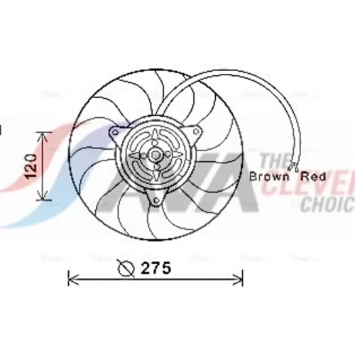 Ventilátor chladenia motora AVA QUALITY COOLING AI7515