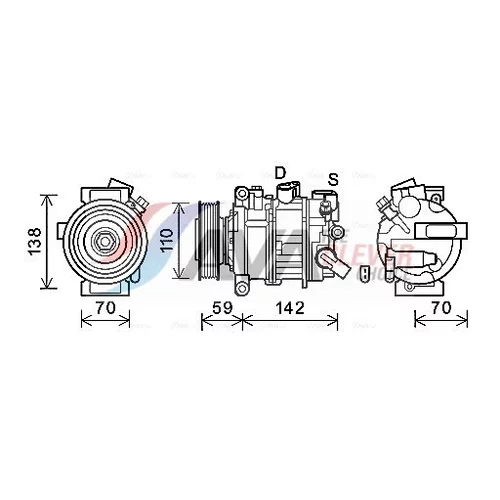 Kompresor klimatizácie AVA QUALITY COOLING AIAK401