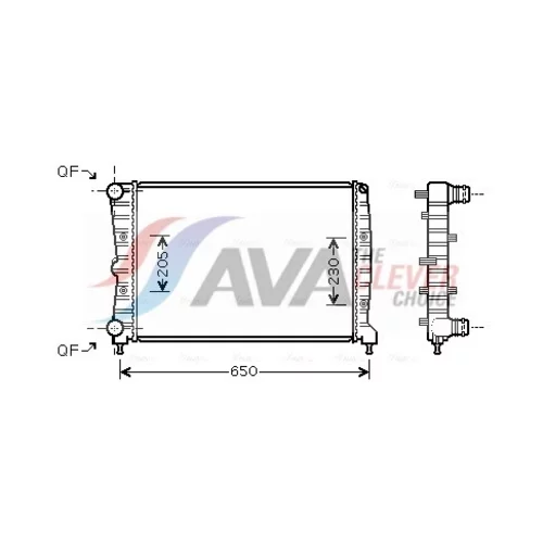 Chladič motora AVA QUALITY COOLING AL2087