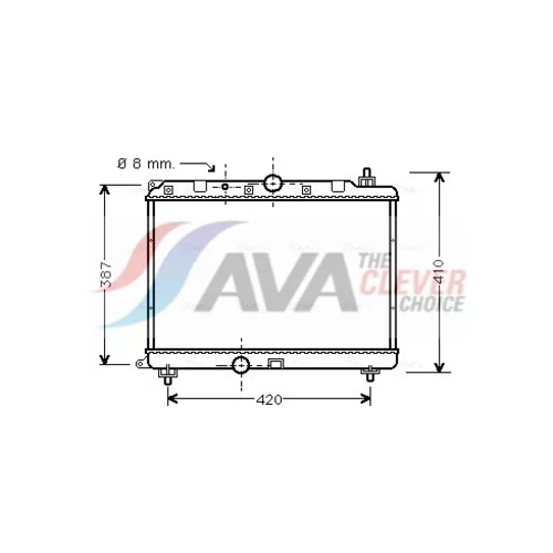 Chladič motora AVA QUALITY COOLING AU2121