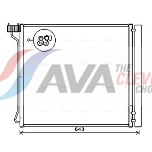 Kondenzátor klimatizácie AVA QUALITY COOLING BW5474D