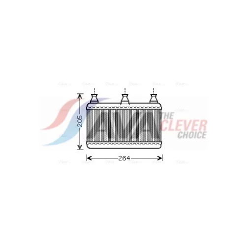 Výmenník tepla vnútorného kúrenia AVA QUALITY COOLING BWA6341