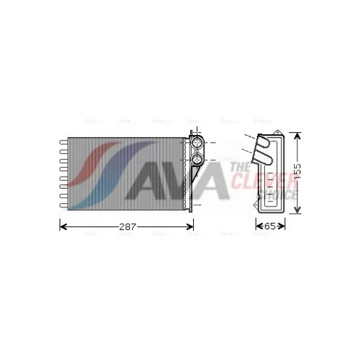 Výmenník tepla vnútorného kúrenia AVA QUALITY COOLING CNA6232