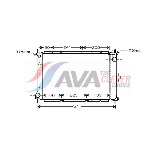 Chladič motora AVA QUALITY COOLING DN2249