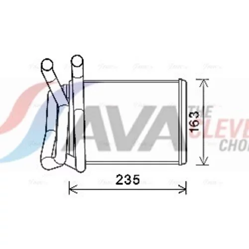 Výmenník tepla vnútorného kúrenia AVA QUALITY COOLING DN6426