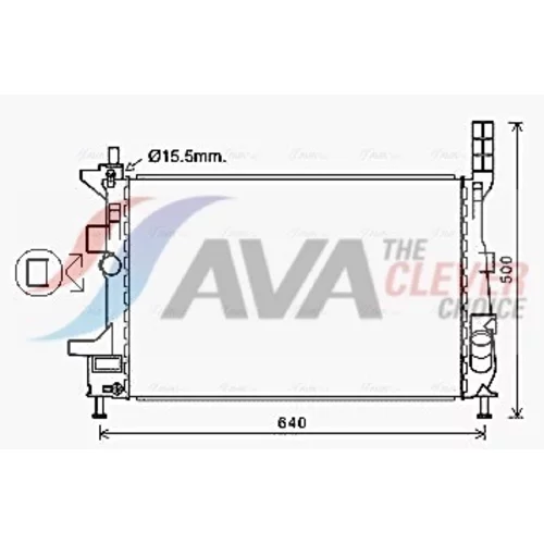 Chladič motora AVA QUALITY COOLING FD2602