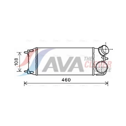 Chladič plniaceho vzduchu AVA QUALITY COOLING FDA4476