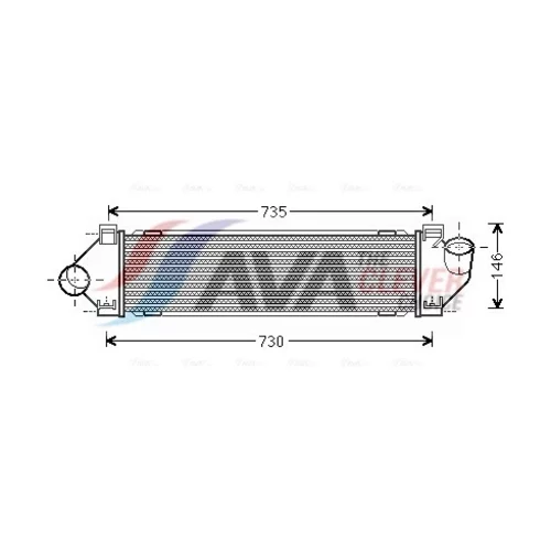 Chladič plniaceho vzduchu AVA QUALITY COOLING FDA4480