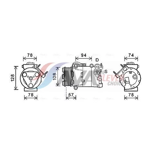 Kompresor klimatizácie AVA QUALITY COOLING FDAK482