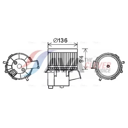 Vnútorný ventilátor AVA QUALITY COOLING FT8448