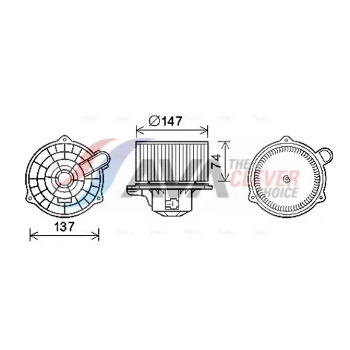 Vnútorný ventilátor AVA QUALITY COOLING HY8427